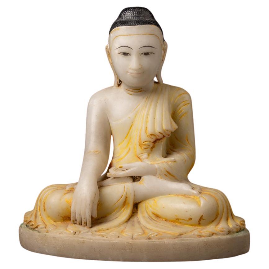 Antike burmesische Buddha-Statue aus Marmor aus dem 19. Jahrhundert aus Burma – Original Buddhas im Angebot