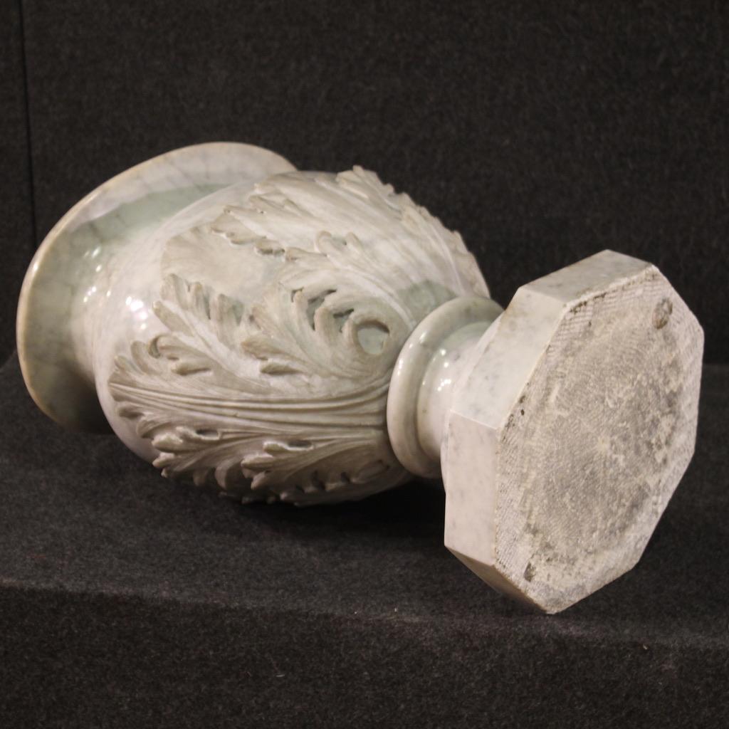 19th Century Antique Marble Italian Vase, 1860 For Sale 6