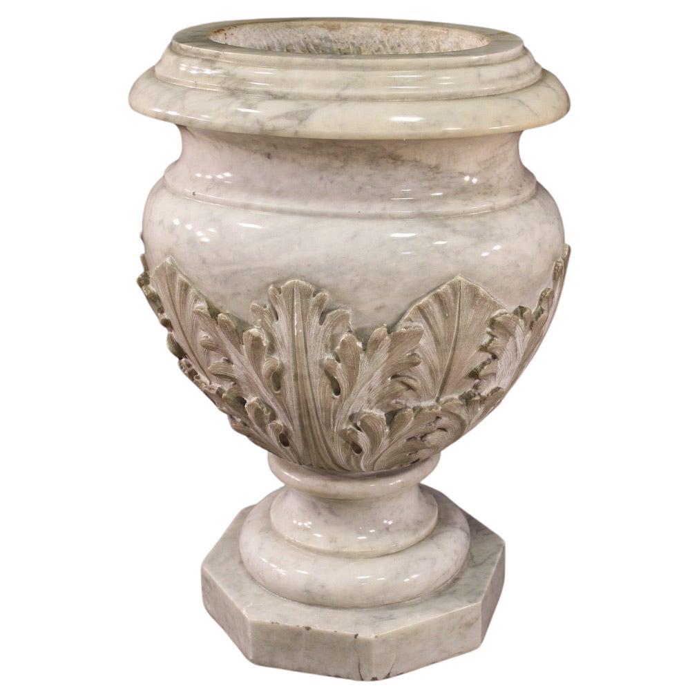 vase italien en marbre ancien du 19e siècle, 1860