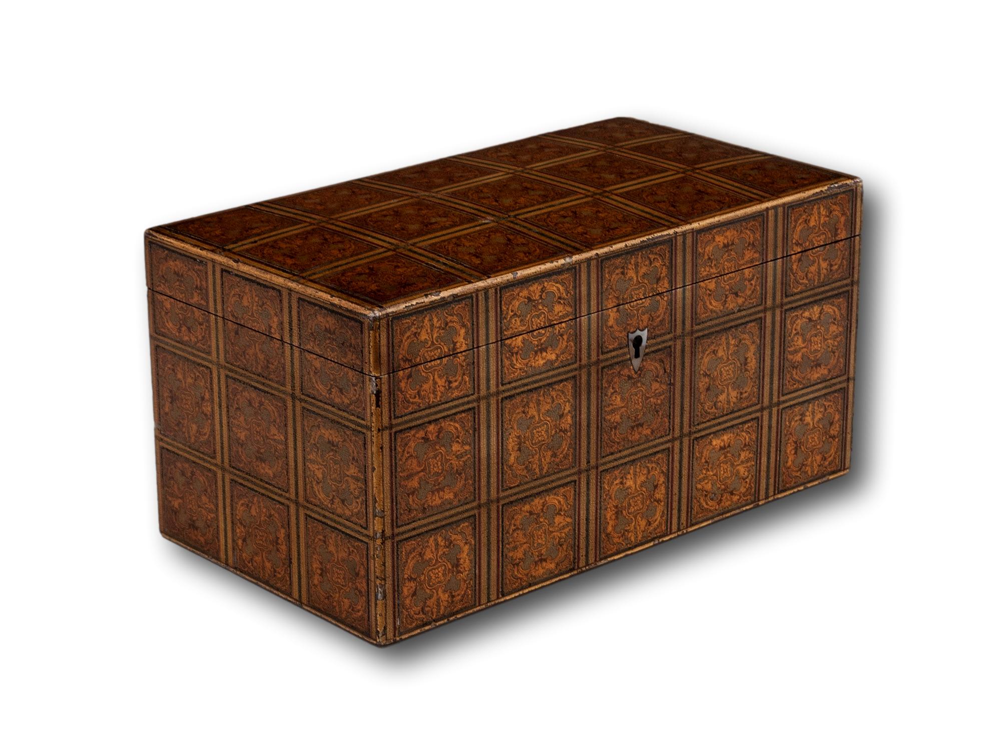 19th Century Georgian Scottish Mauchline Ware Tea Caddy Smiths