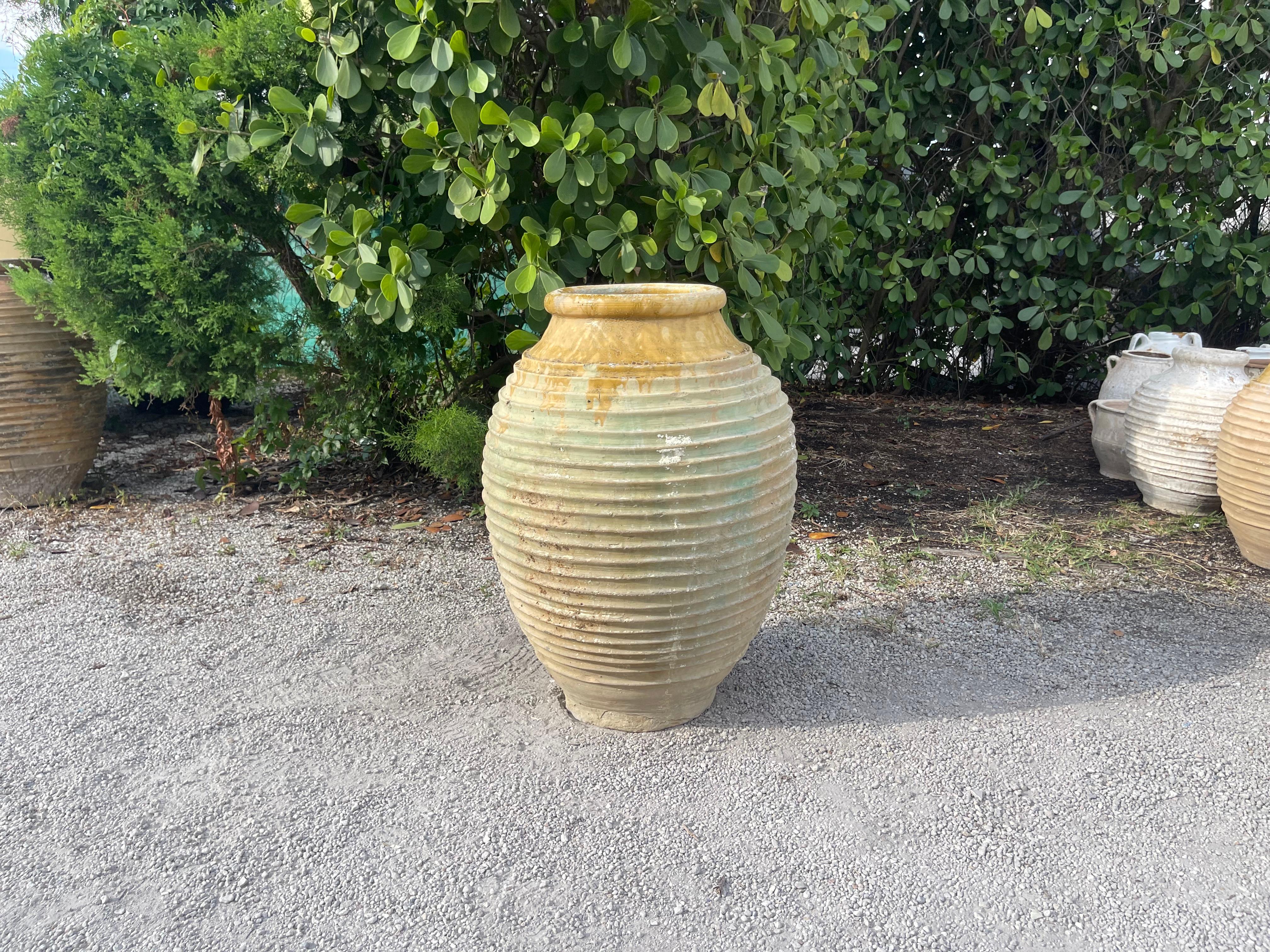 Grec Pot de jardin rustique méditerranéen ancien du 19ème siècle en vente