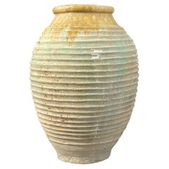 Pot de jardin rustique méditerranéen ancien du 19ème siècle
