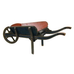 19th century antique miniature wheelbarrow