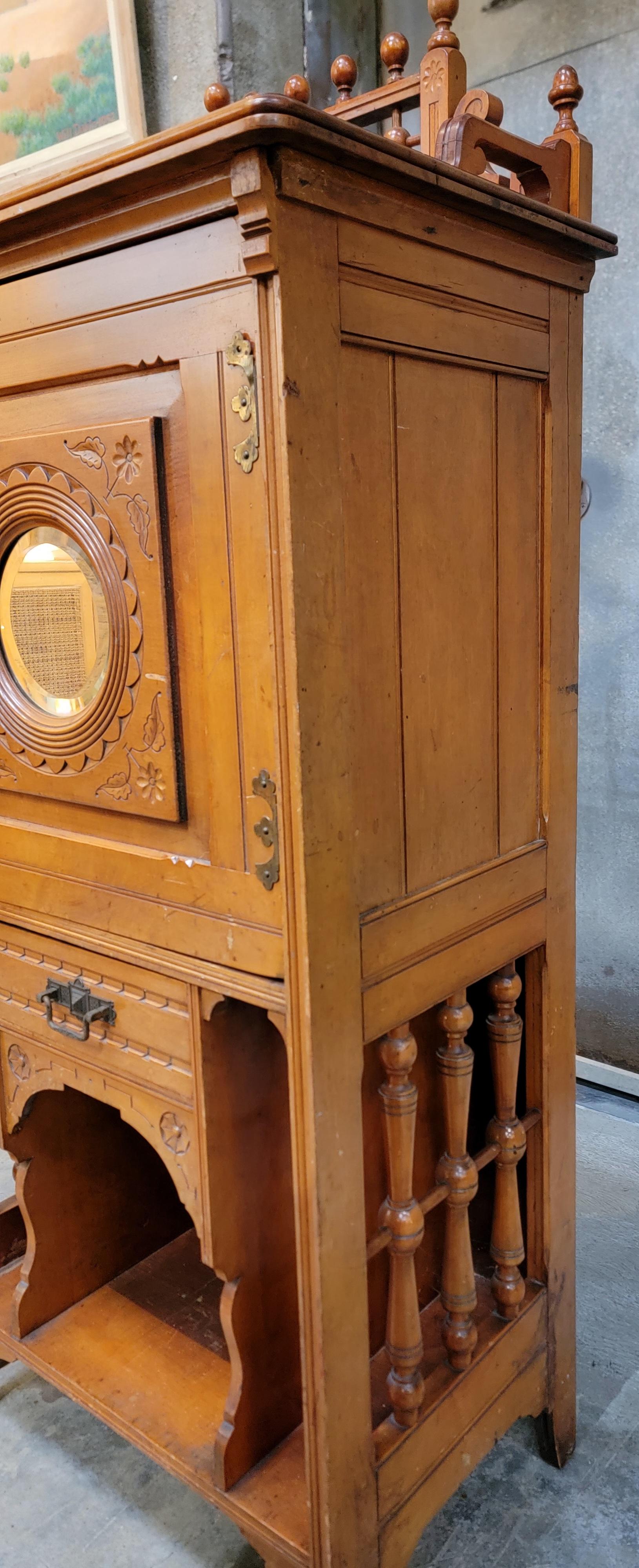 Victorien tardif Cabinet de musique ancien du 19ème siècle