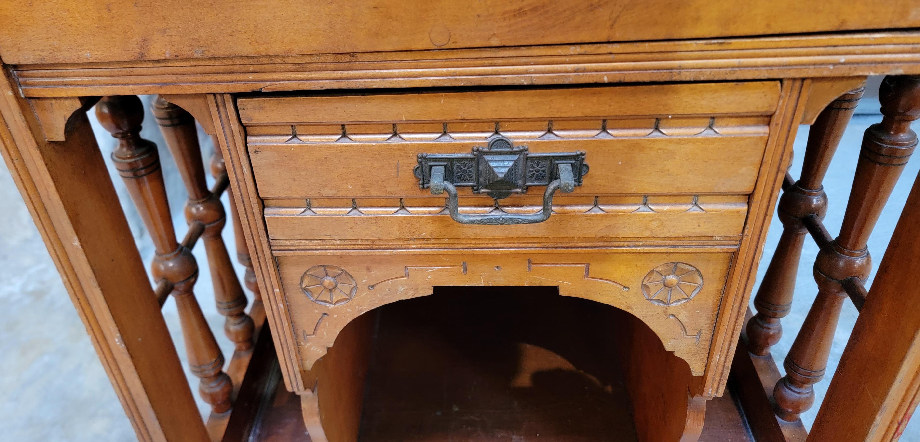 19th Century Antique Music Cabinet In Good Condition In Fulton, CA