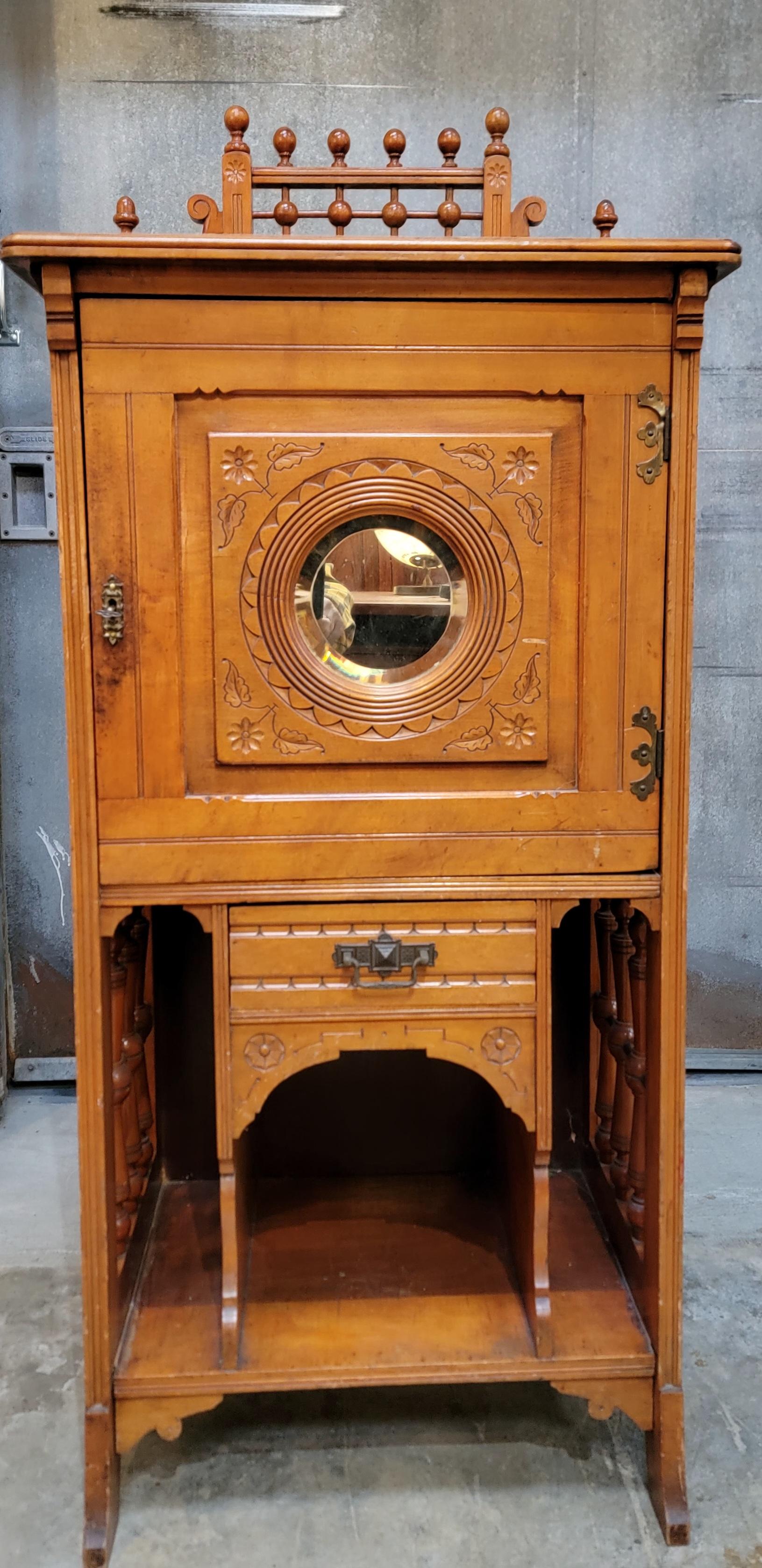 19th Century Antique Music Cabinet 2