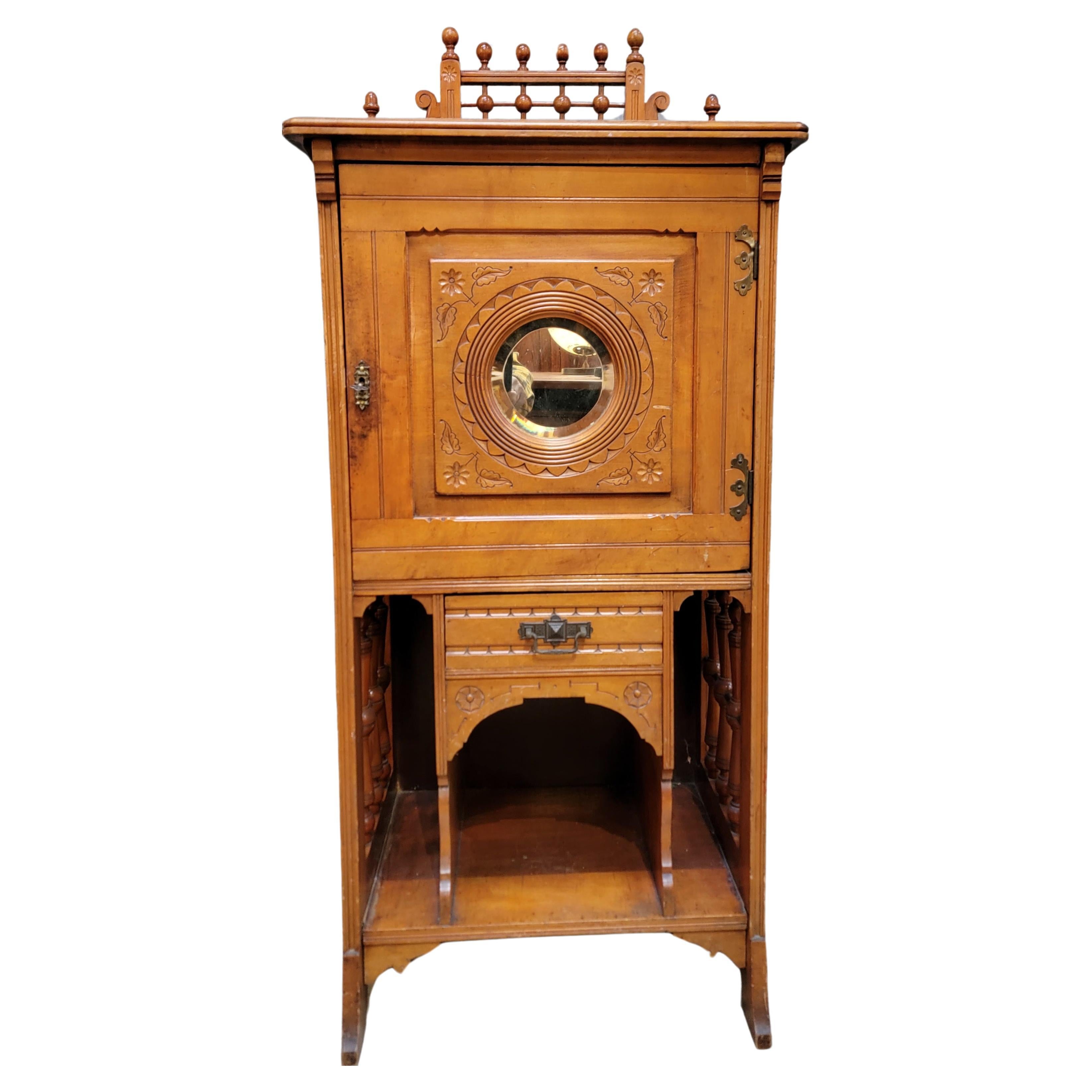 19th Century Antique Music Cabinet