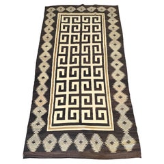 19th Century Antique Navajo Rug 6x10 Teec Nos Pos