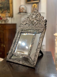 19th CENTURY ANTIQUE NEO-RENAISSANCE TABLE MIRROR
