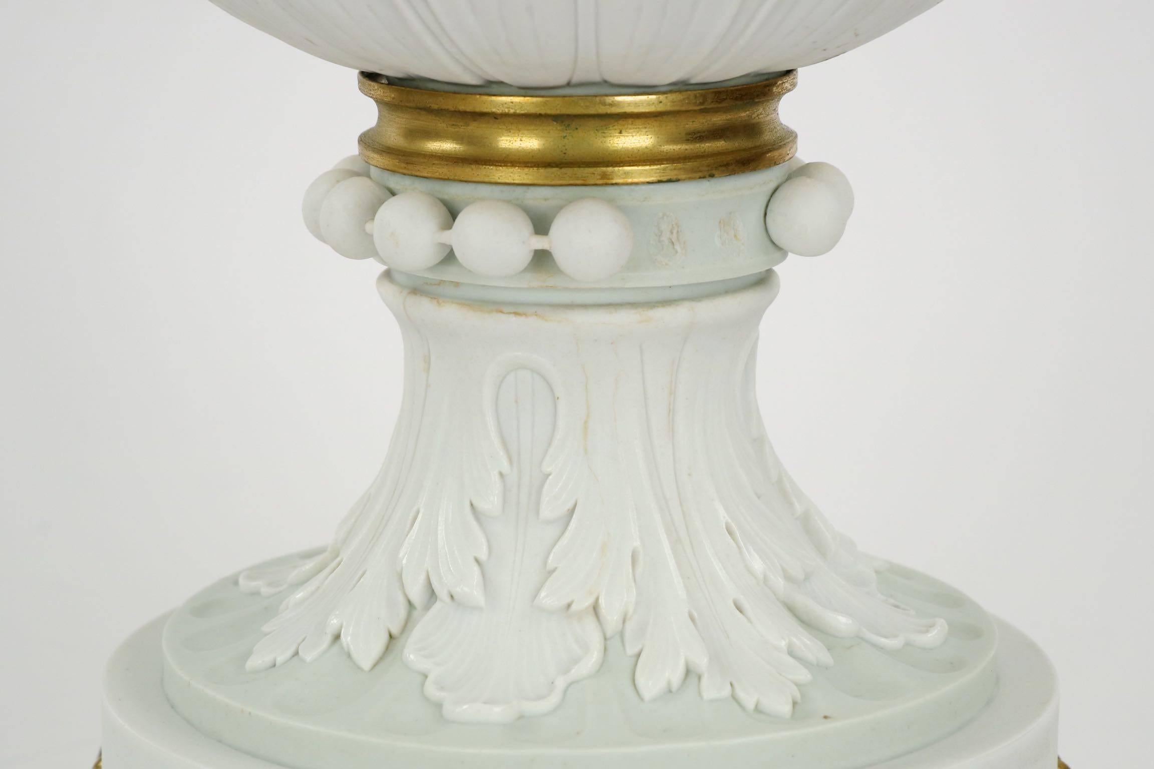 19th Century Antique Neoclassical Ormolu-Mounted Bisque Jasperware Vase 3