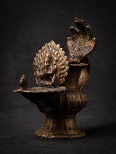 Lampada a olio nepalese antica del XIX secolo - Sukunda dal Nepal