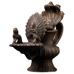 19th century Antique Nepali Oil Lamp - Sukunda from Nepal