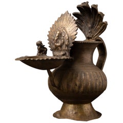 19th century Antique Nepali Oil Lamp - Sukunda from Nepal
