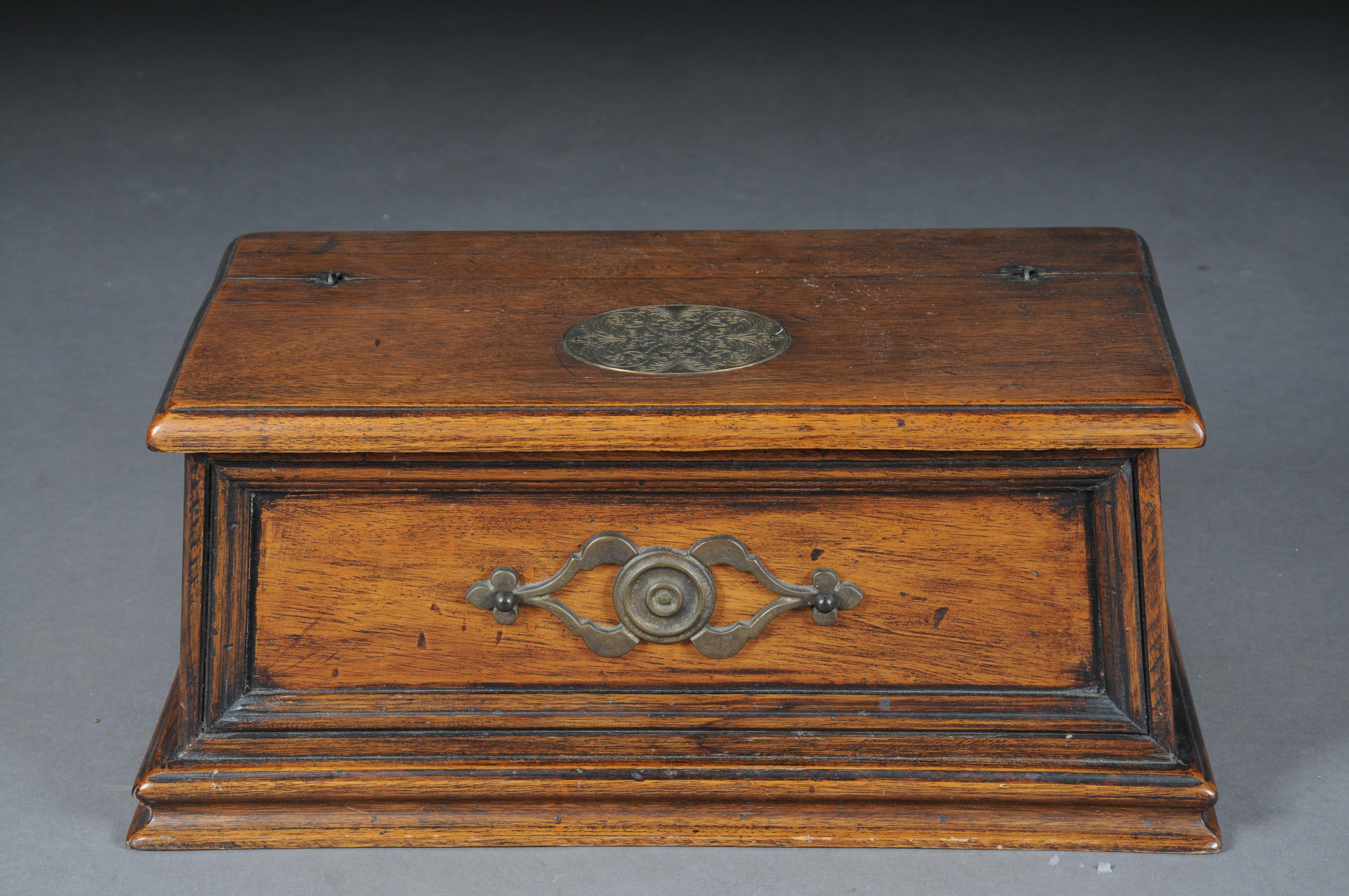 19th Century Antique Oak Briefnbox/Casket, Germany In Good Condition For Sale In Berlin, DE