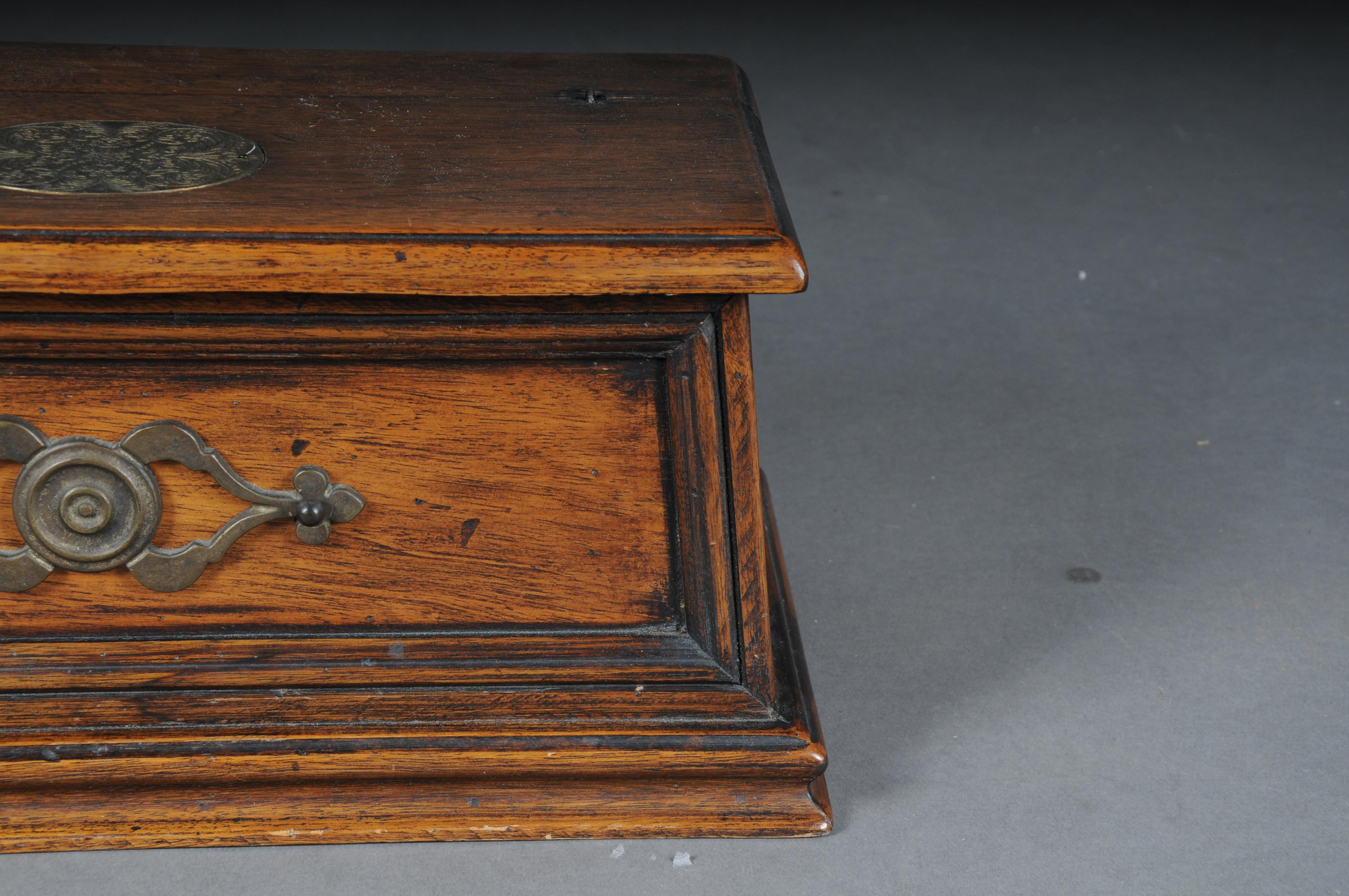 19th Century Antique Oak Briefnbox/Casket, Germany For Sale 1