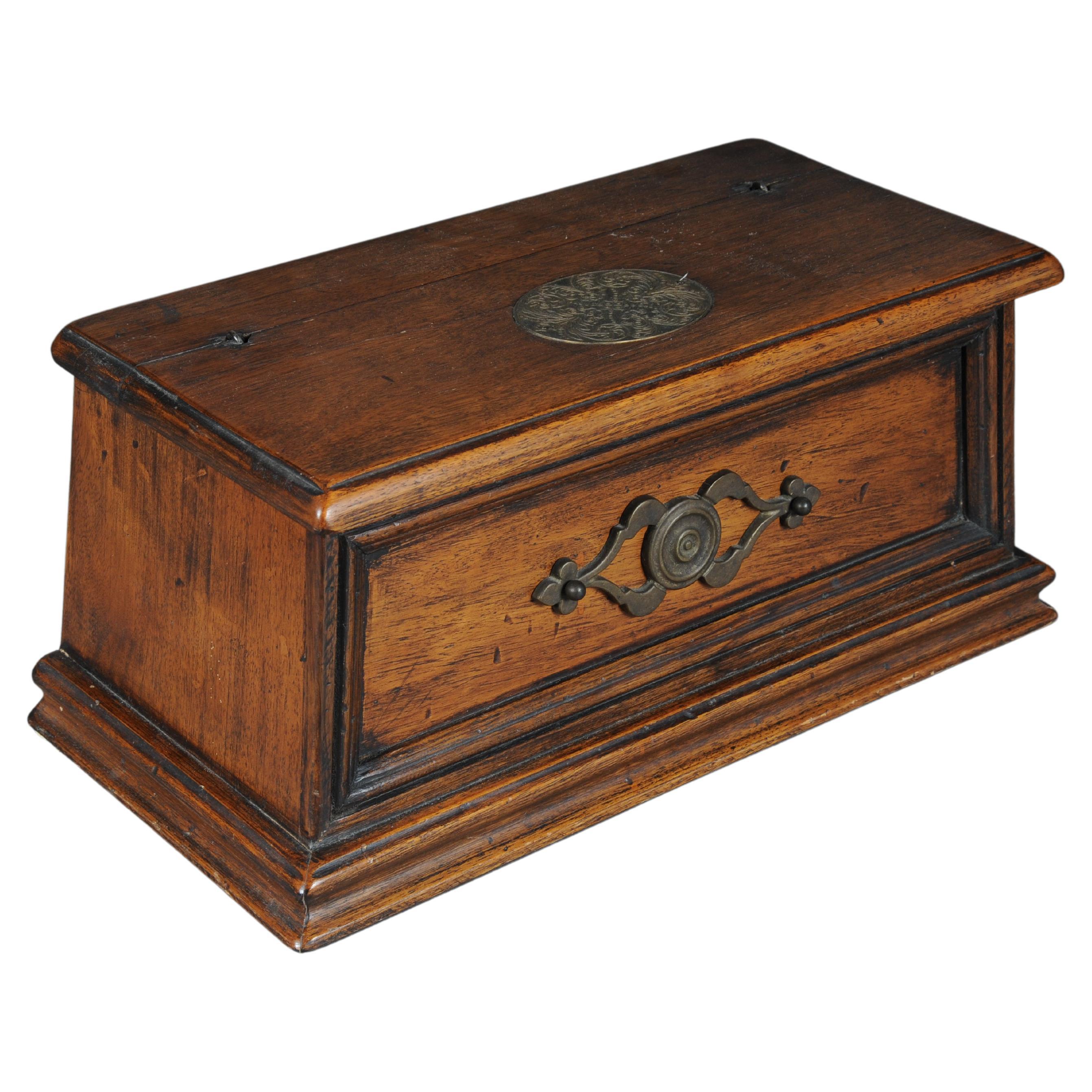 19th Century Antique Oak Briefnbox/Casket, Germany