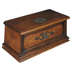 Antike Aktentasche/Schachtel aus Eiche aus dem 19. Jahrhundert, Deutschland