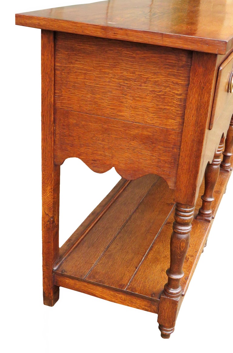 19th Century Antique Oak Potboard Dresser Base at 1stDibs