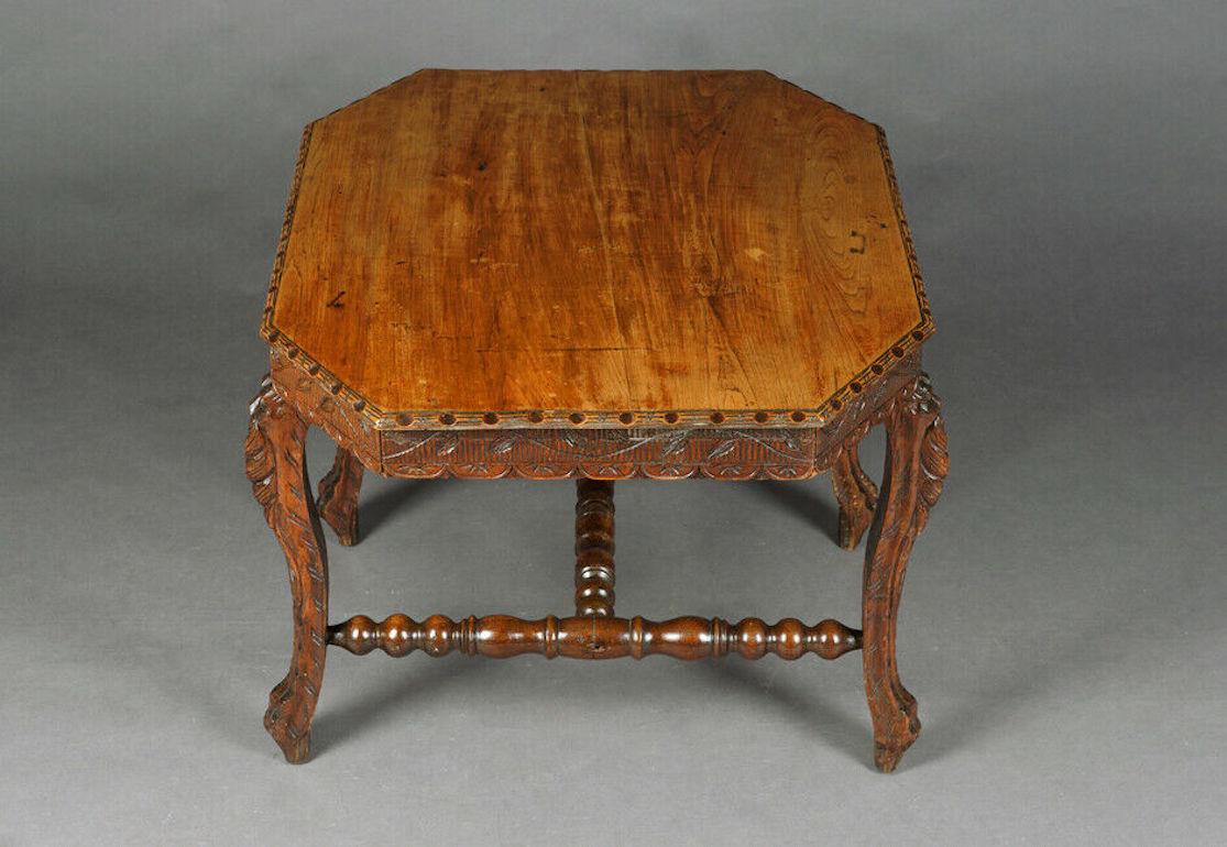 19th Century Antique Oak Table in Historicism Style, circa 1880 In Good Condition In Berlin, DE
