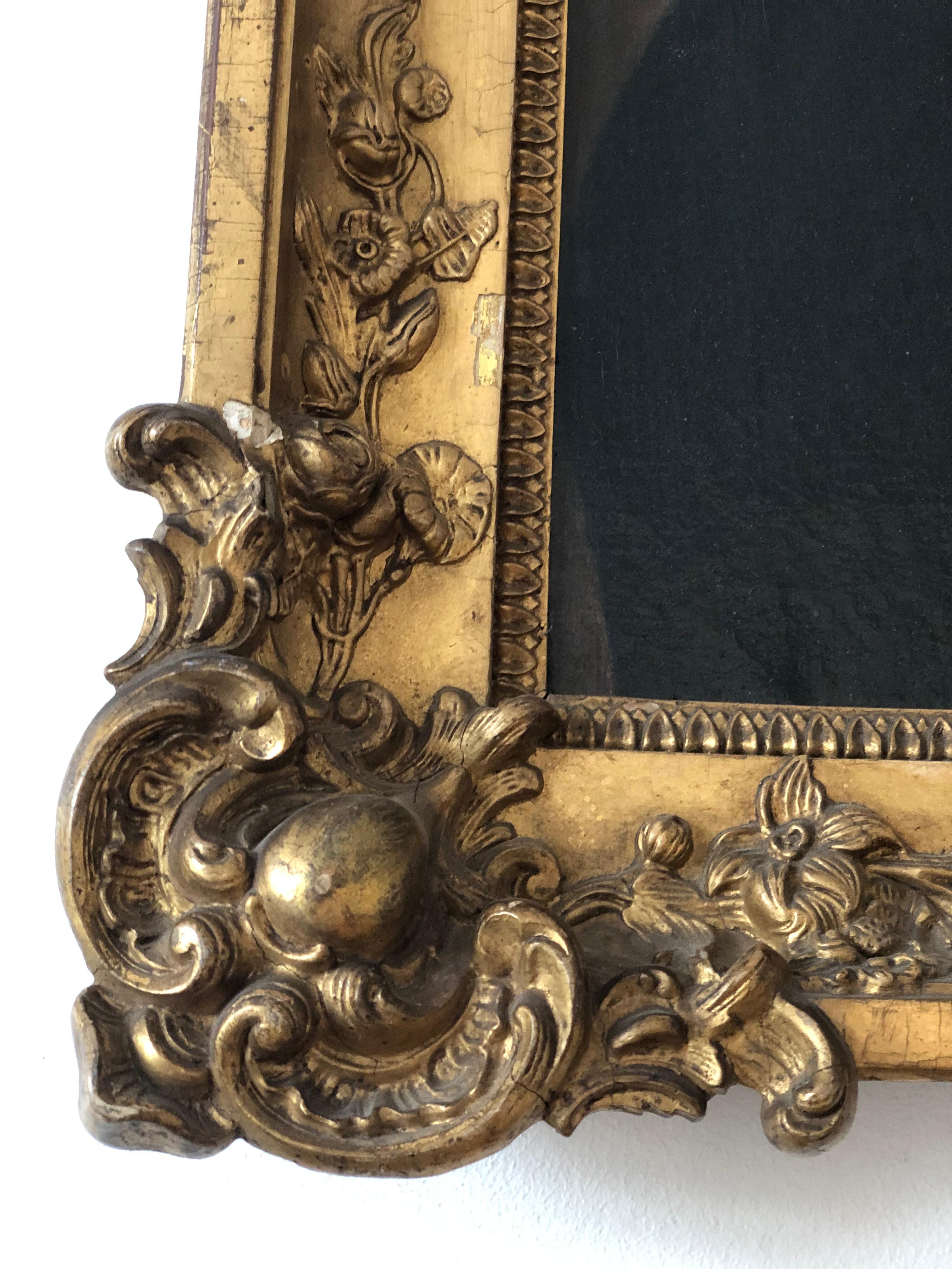 Canvas 19th century Antique Oil Painting of a German Gentleman in Gilded Frame For Sale