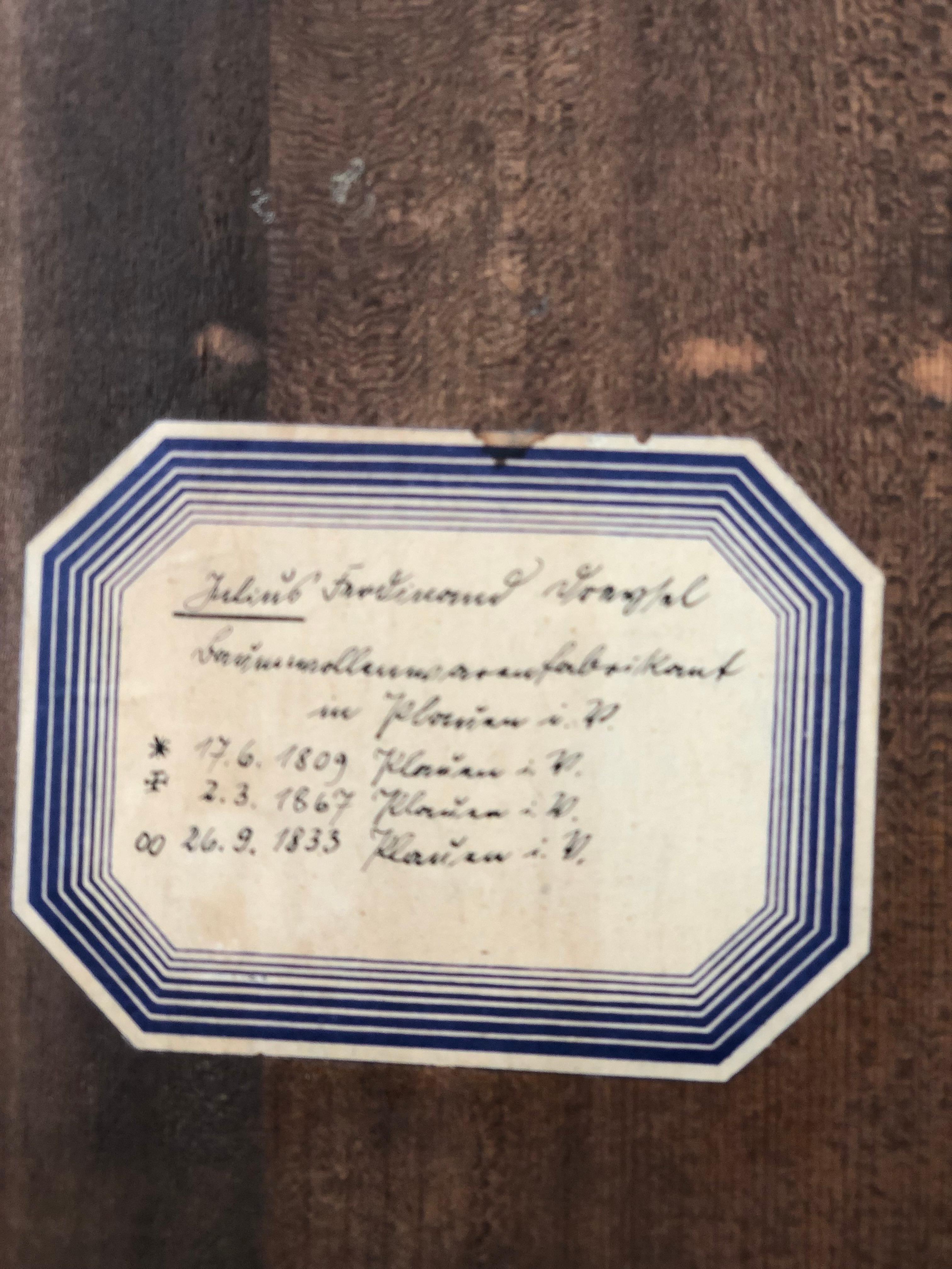 19. Jahrhundert Antikes Ölgemälde eines prominenten deutschen Herrn im Angebot 2