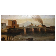 19th Century Antique Oil Painting on Canvas