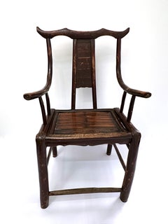 19th Century Antique Pair of Chinese Handcarved Armchairs
