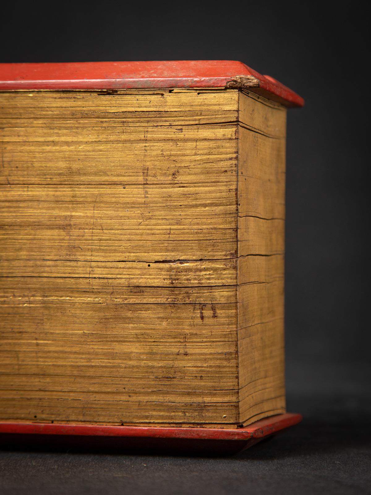 19th century Antique Palm Leave Manuscript book from Burma 6