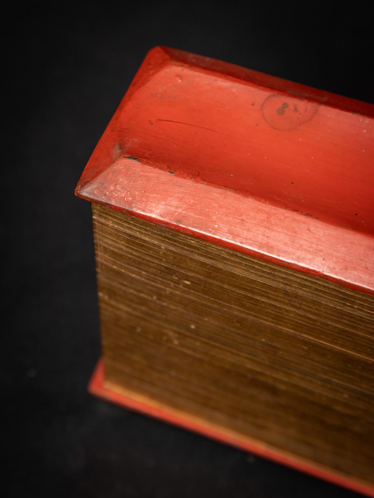 19th century Antique Palm Leave Manuscript book from Burma 8