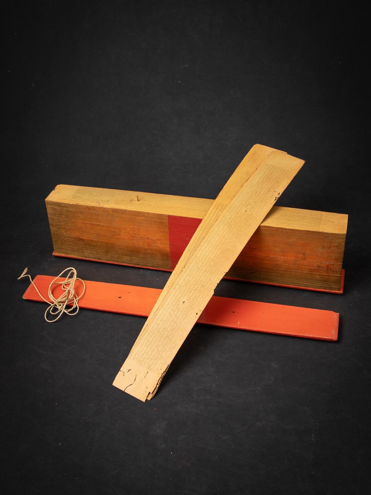 19th century Antique Palm Leave Manuscript book from Burma 9