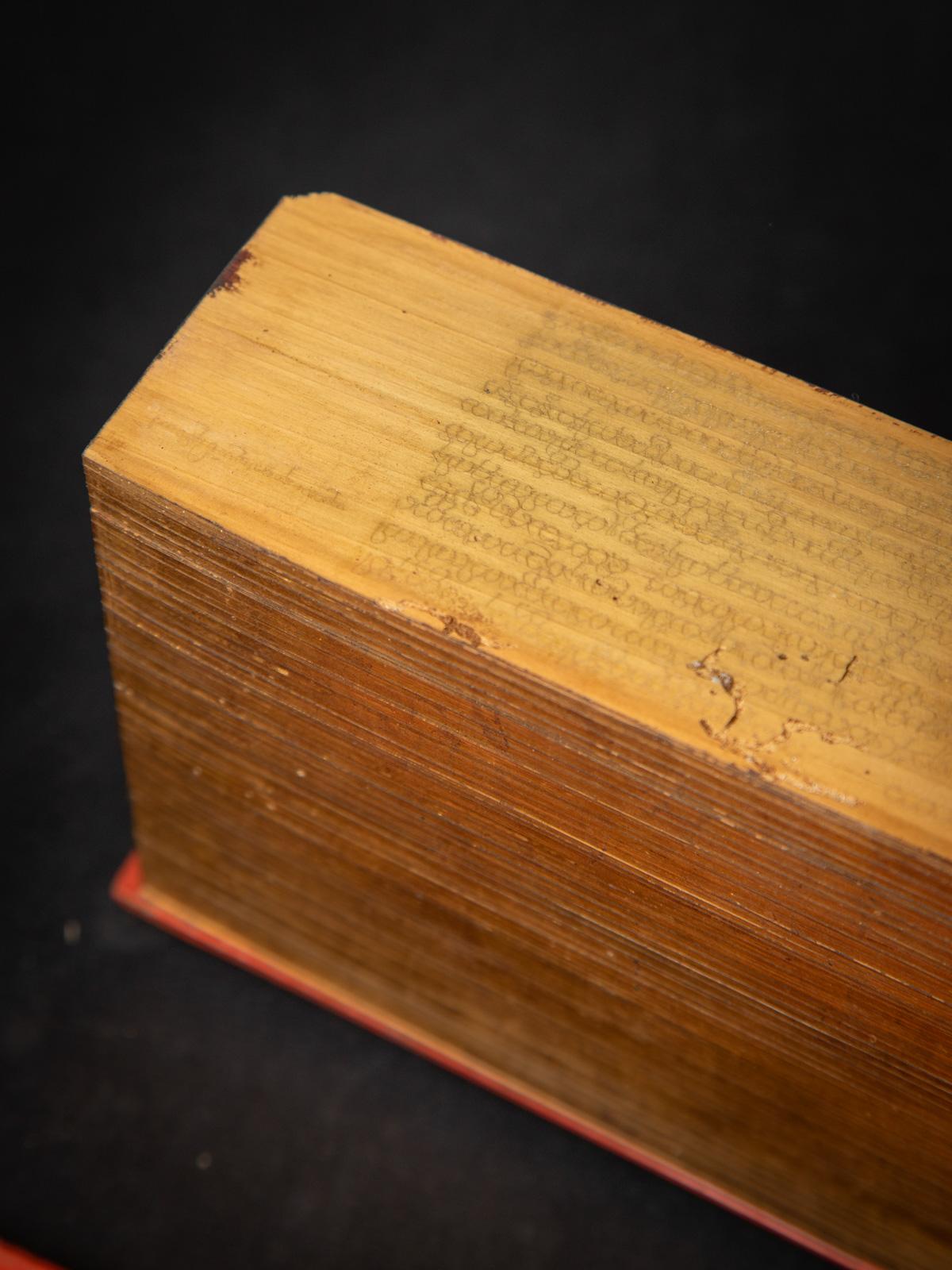 19th century Antique Palm Leave Manuscript book from Burma 10