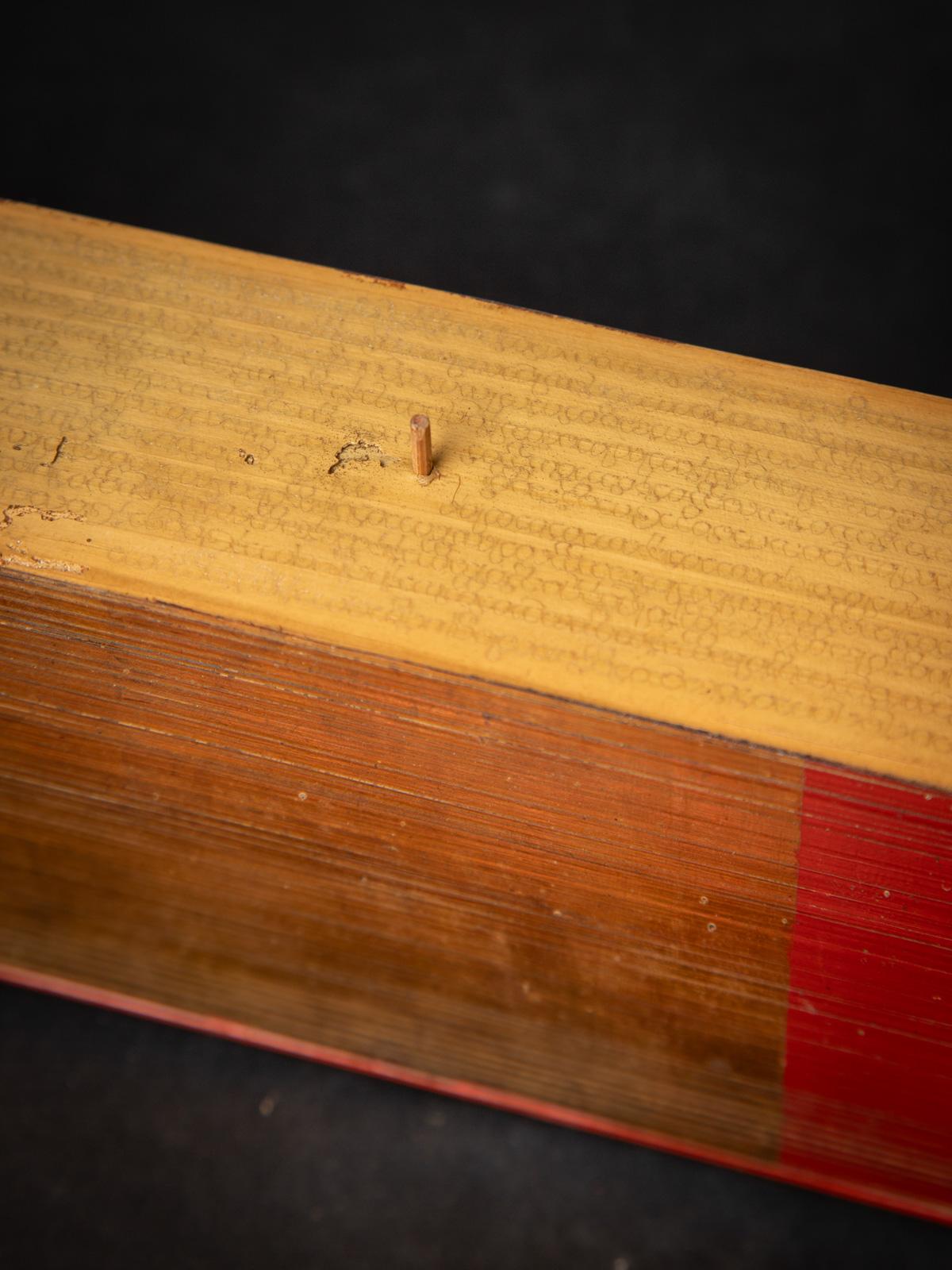 19th century Antique Palm Leave Manuscript book from Burma 11