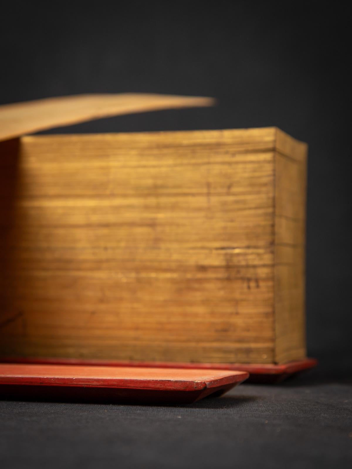 19th century Antique Palm Leave Manuscript book from Burma 12