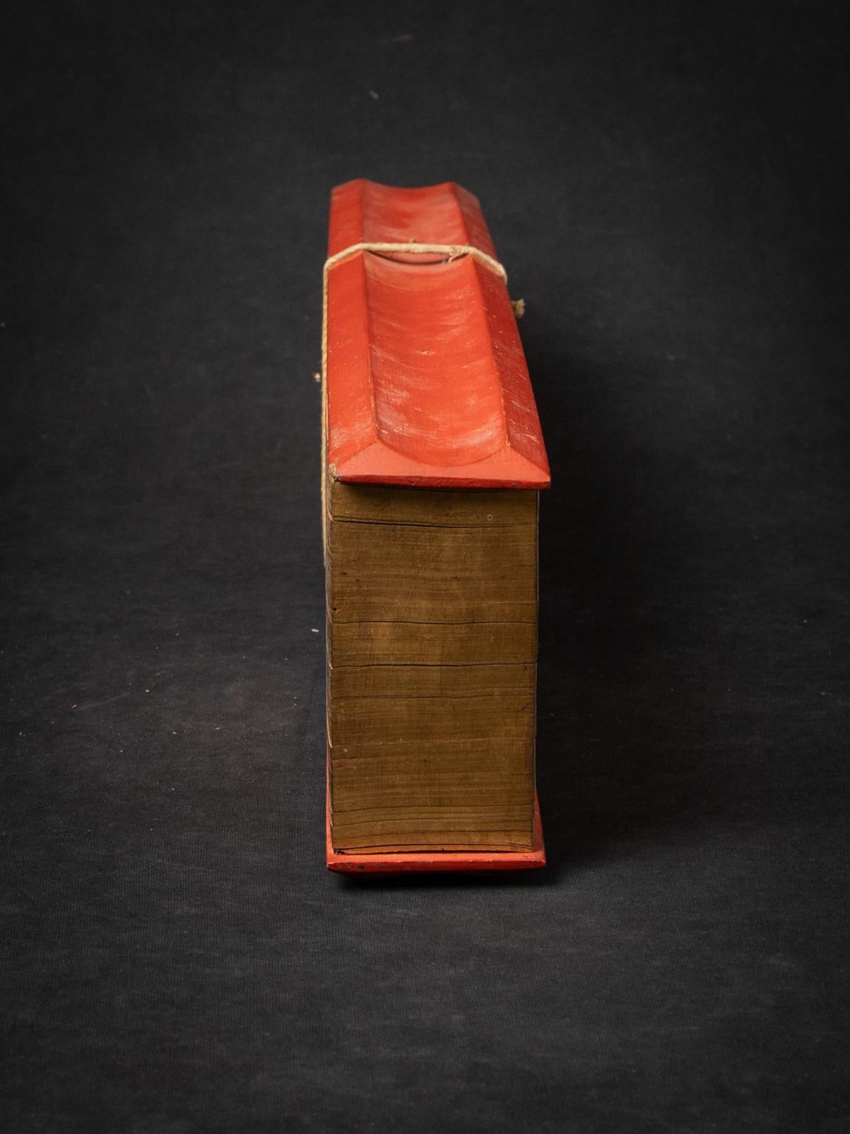 19th Century 19th century Antique Palm Leave Manuscript book from Burma