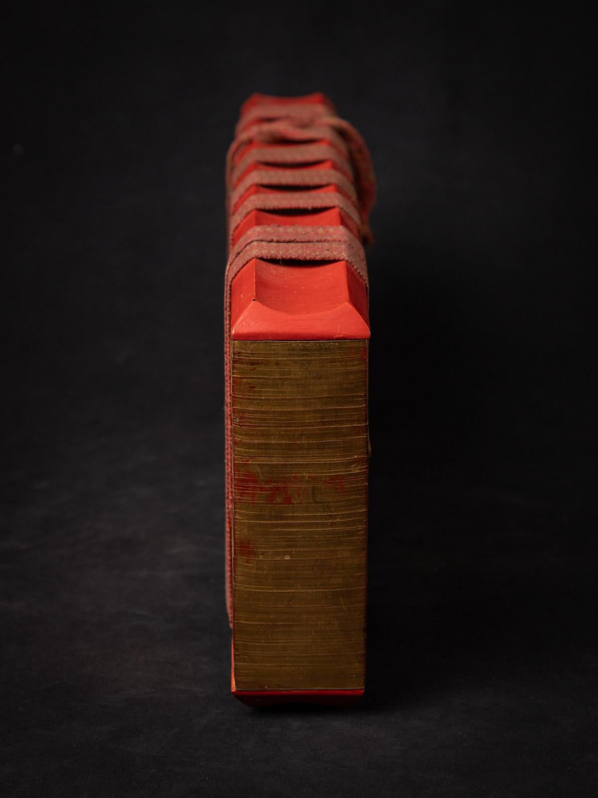 19th century Antique Palm Leave Manuscript book from Burma 1