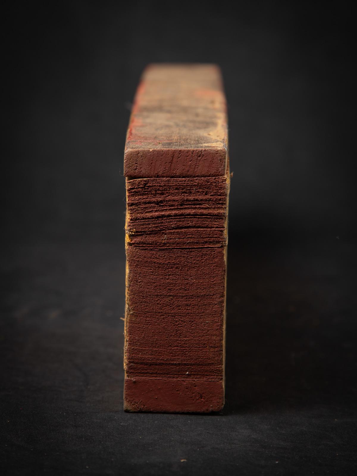 Livre de manuscrits antique du 19ème siècle en feuille de palmier de Birmanie en vente 1