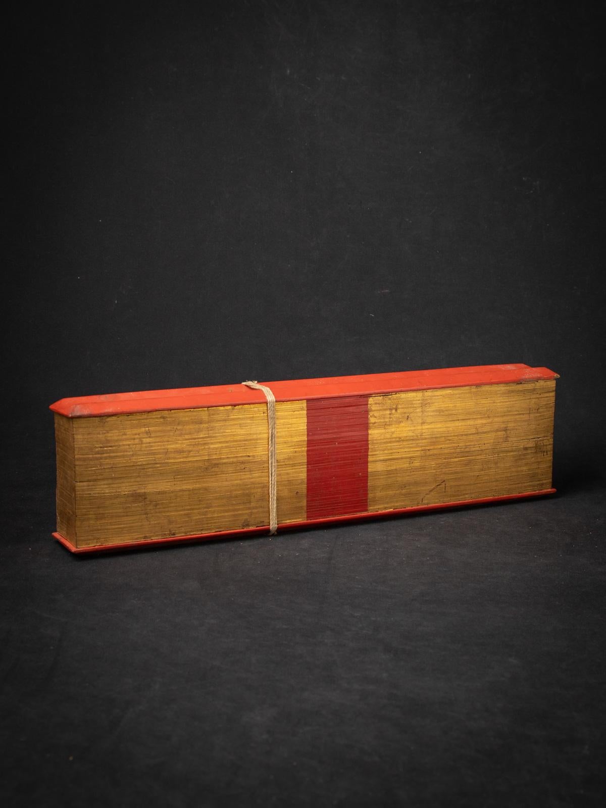 19th century Antique Palm Leave Manuscript book from Burma 2