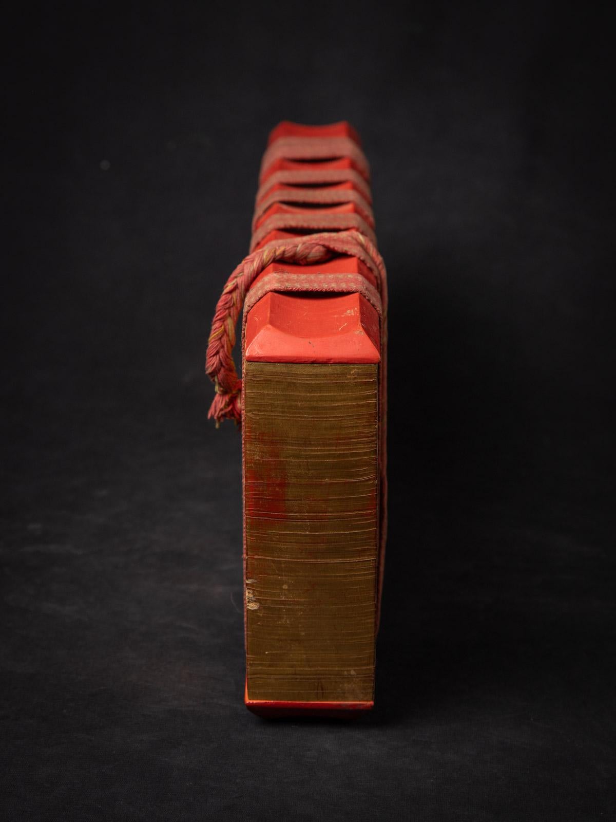 19th century Antique Palm Leave Manuscript book from Burma 3