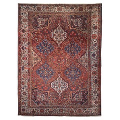 19th Century Antique Persian Bakhtiari Carpet