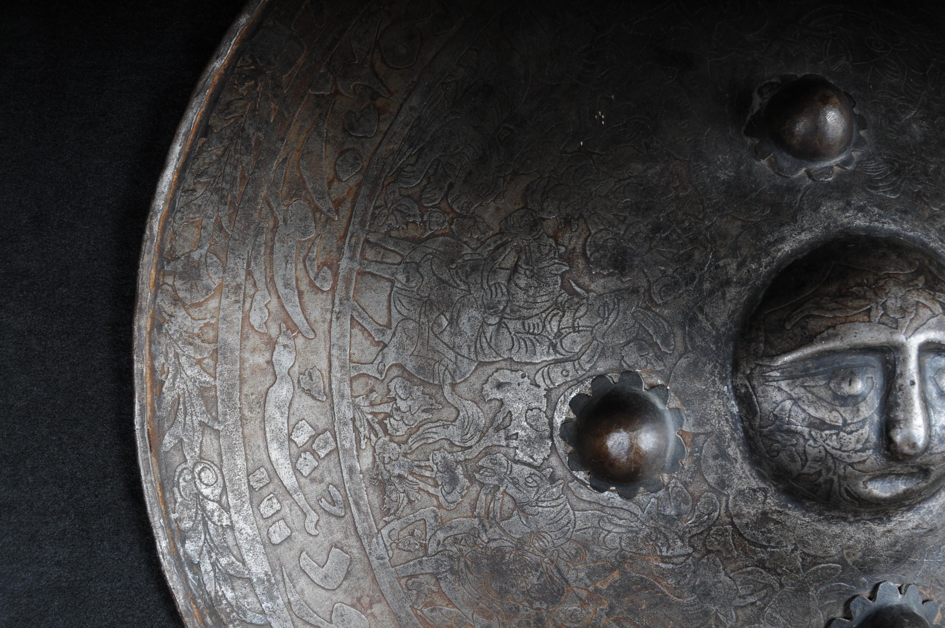 19th Century Antique Persian Battle Shield 1