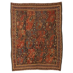 19th Century Antique Persian Qashqa'i Rug