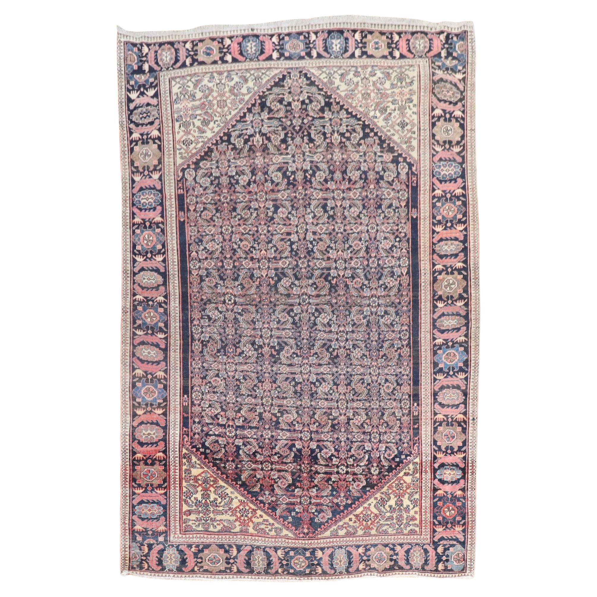 19th Century Antique Persian Sarouk Ferehan Rug For Sale