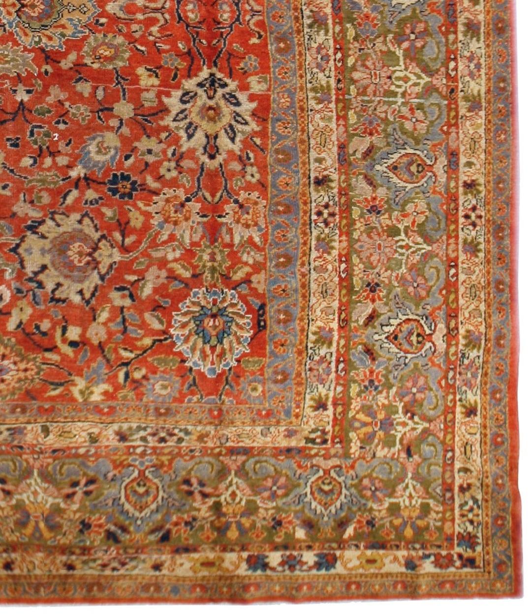 20th Century Antique Persian Ziegler Rug, circa 1900, 9'2 x 13'5 For Sale