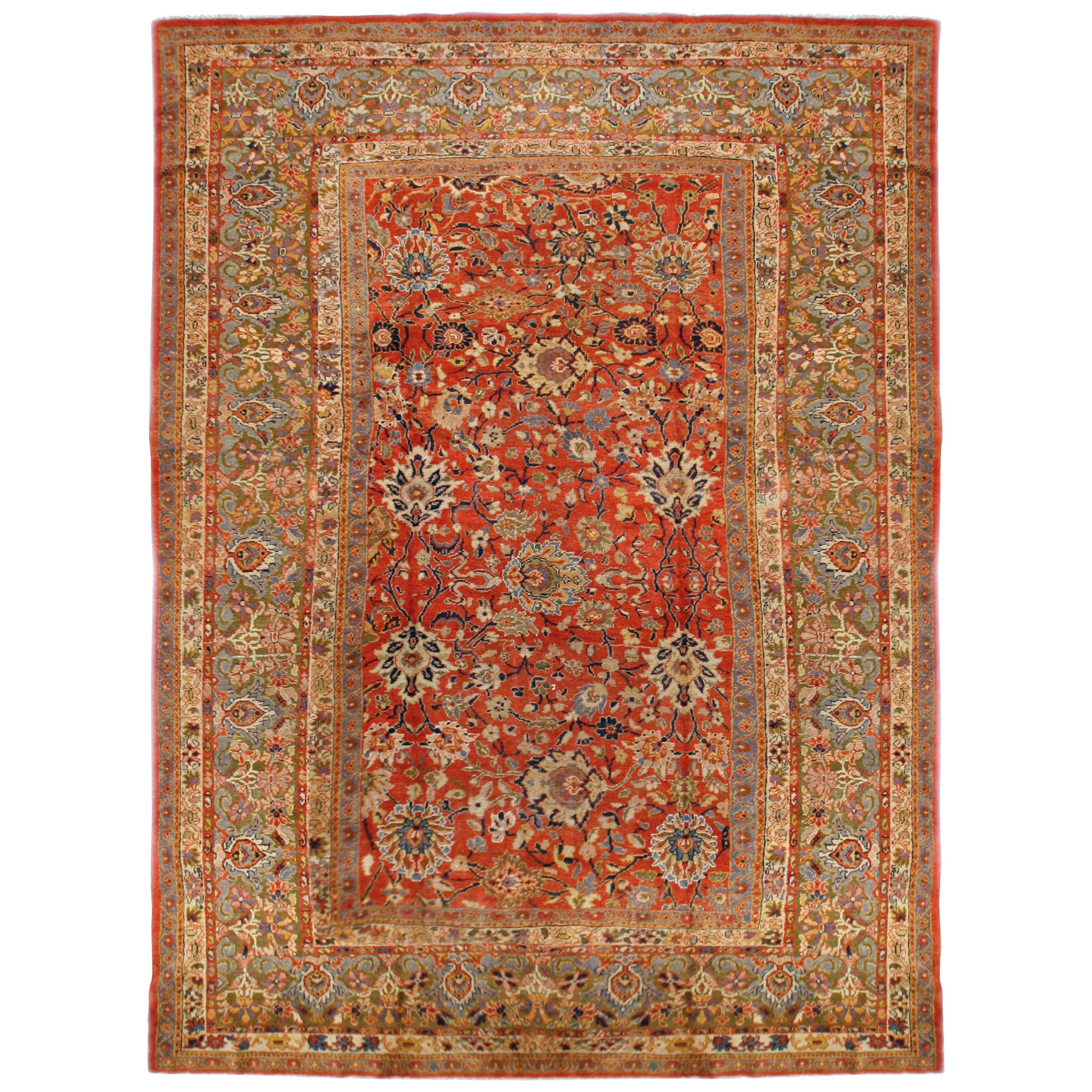 Antiker persischer Ziegler-Teppich, um 1900, 9'2 x 13'5