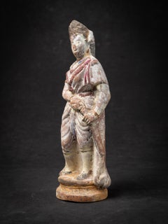 19th century Antique pottery Hindu god statue from India