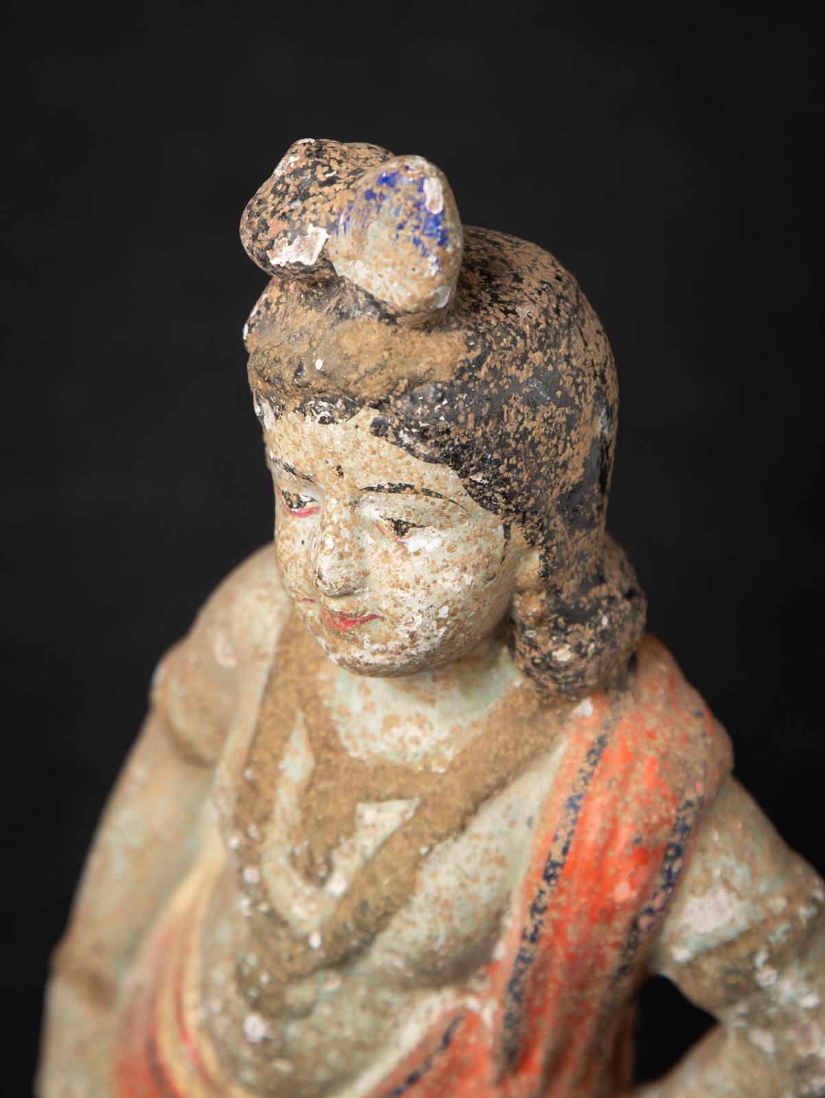Poteries Statue de Krishna en poterie ancienne de l'Inde du 19e siècle en vente