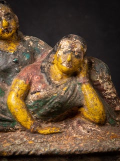 19th century Antique pottery Radha and Krishna statue from India