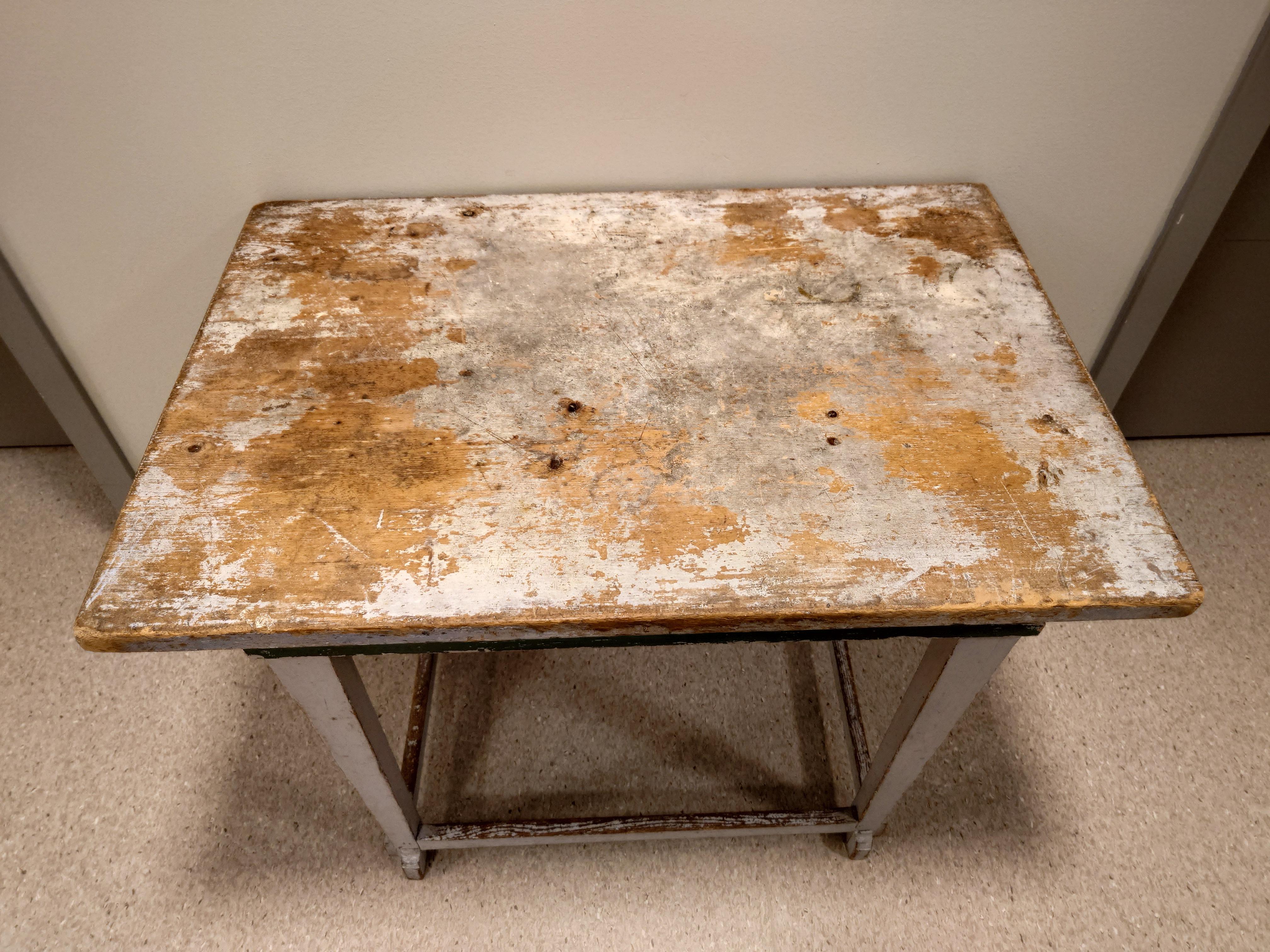19th Century Antique Provincial Swedish Gustavian Table For Sale 5