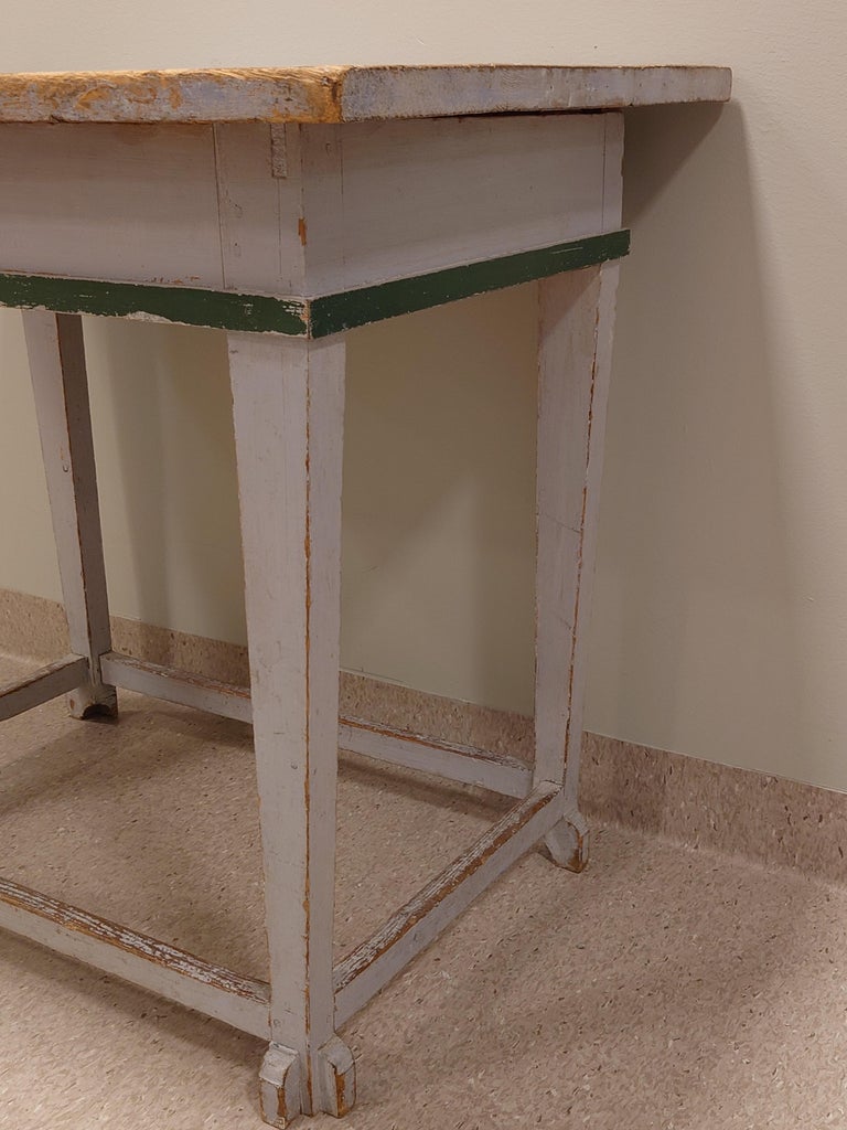 19th Century Antique Provincial Swedish Gustavian Table For Sale at 1stDibs
