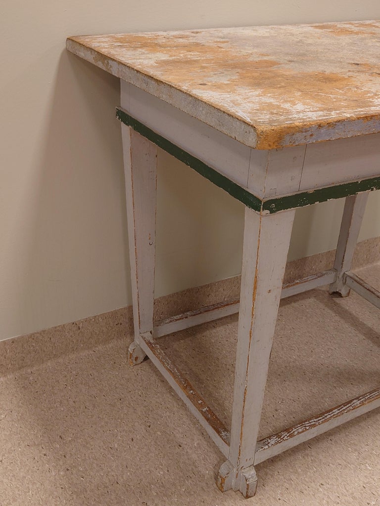 19th Century Antique Provincial Swedish Gustavian Table For Sale at 1stDibs